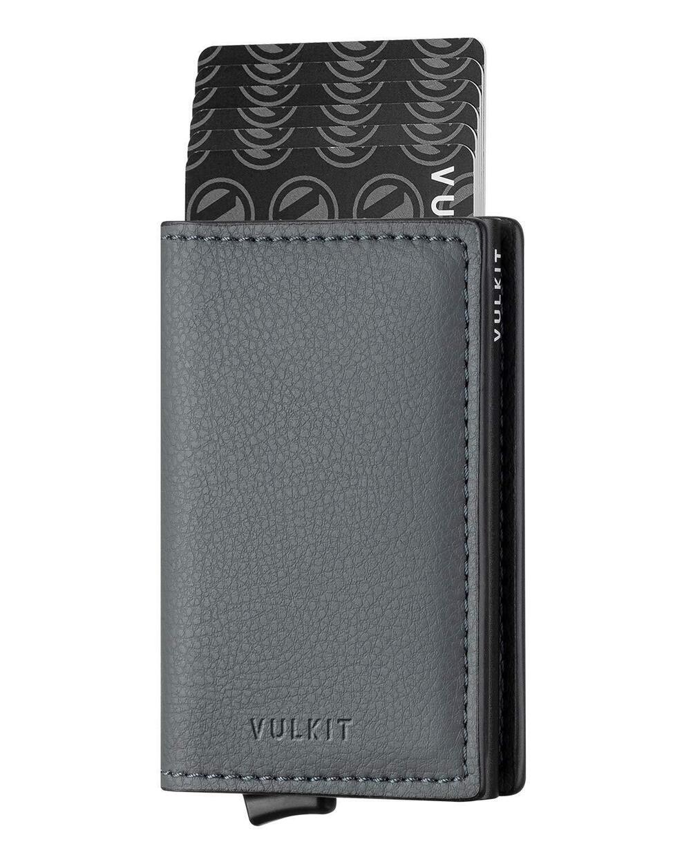 1501 Credit Card Holder RFID Blocking Leather Automatic Pop Up Wallet